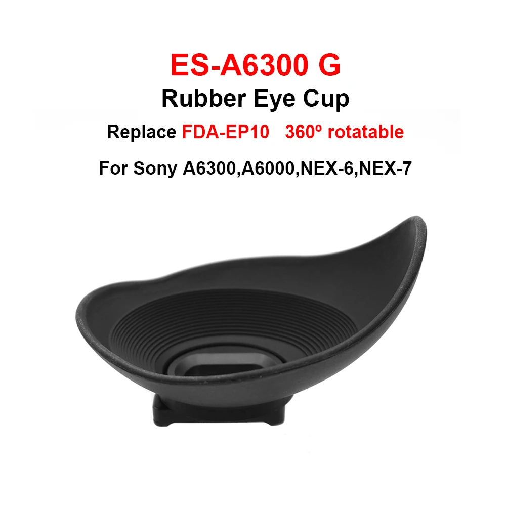 Es-A6300(G) Gomma 360 ° Ruotabile Eye Cup Sostituisce Sony Fda-Ep10 Per Sony A6300 A6000 Nex-6 Nex-7 Accessori Per Fotocamere