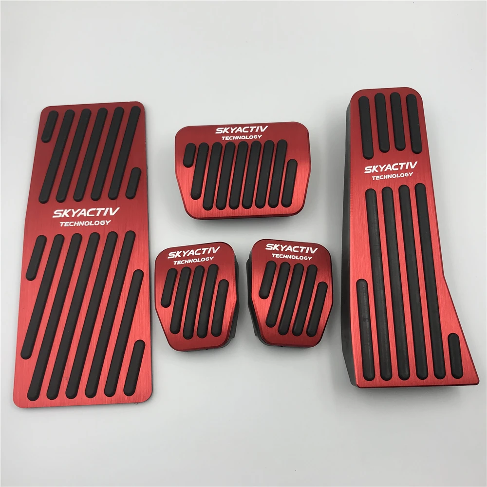 Car Accessory Modified Pedal Pad For Mazda 3 Axela Bp Cx-30 Cx30 2019~2021 Accelerator Foot Rest Decorative Metal Refit Cover