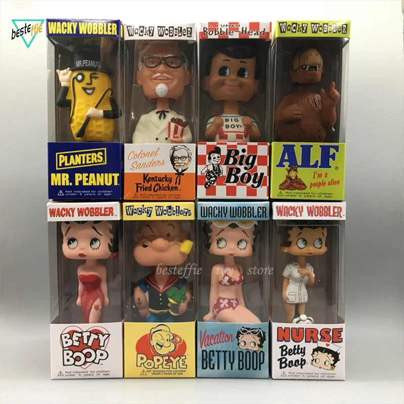 Bobblehead The Sailor Man Anime Figure Sexy Betty Figurine Bobblehead Mr. Peanut Kfc Big Boy Pvc Figure Giocattoli Per Bambini Regali