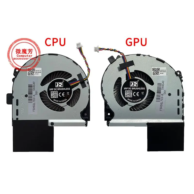 Nuovo Laptop Cpu Gpu Ventola Di Raffreddamento Cooler Notebook Pc Per Asus Rog Strix Gl703 Gl703G Gl703Gi Gl703Vi Gl703Gs Gl703Gm S7Bm S7Bs Dc12