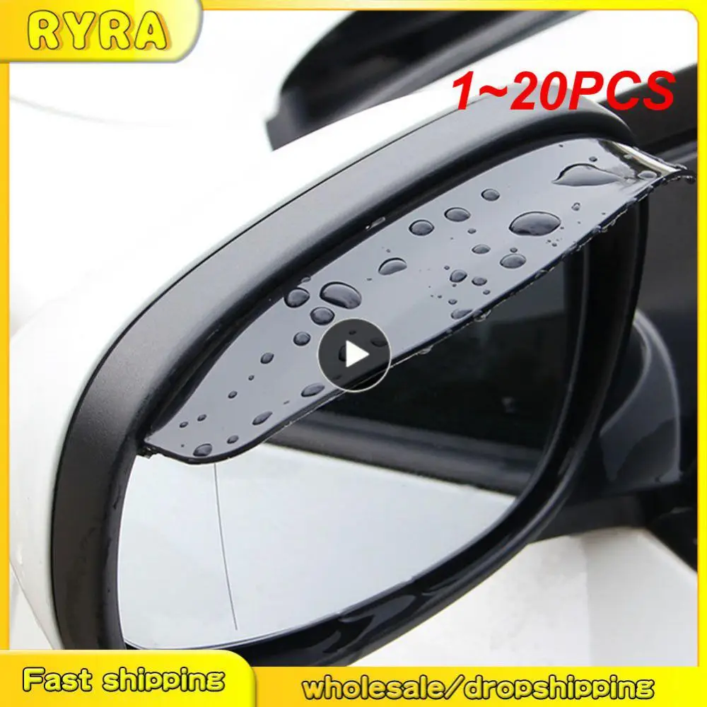 1 ~ 20 Pz Universale Pvc Auto Specchietto Retrovisore Adesivo Pioggia Sopracciglio Auto Specchietto Laterale Parapioggia Scudo Parasole Protezione Nev