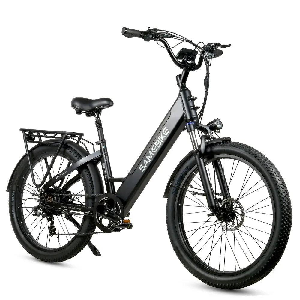 Eu Stock Rs-A01 Bicicletta Elettrica Bici Da Neve Pneumatico Grasso 26 Pollici 48V 750W Bici Elettrica 2 Posti Adulti All Terrain City Ebike Ladies