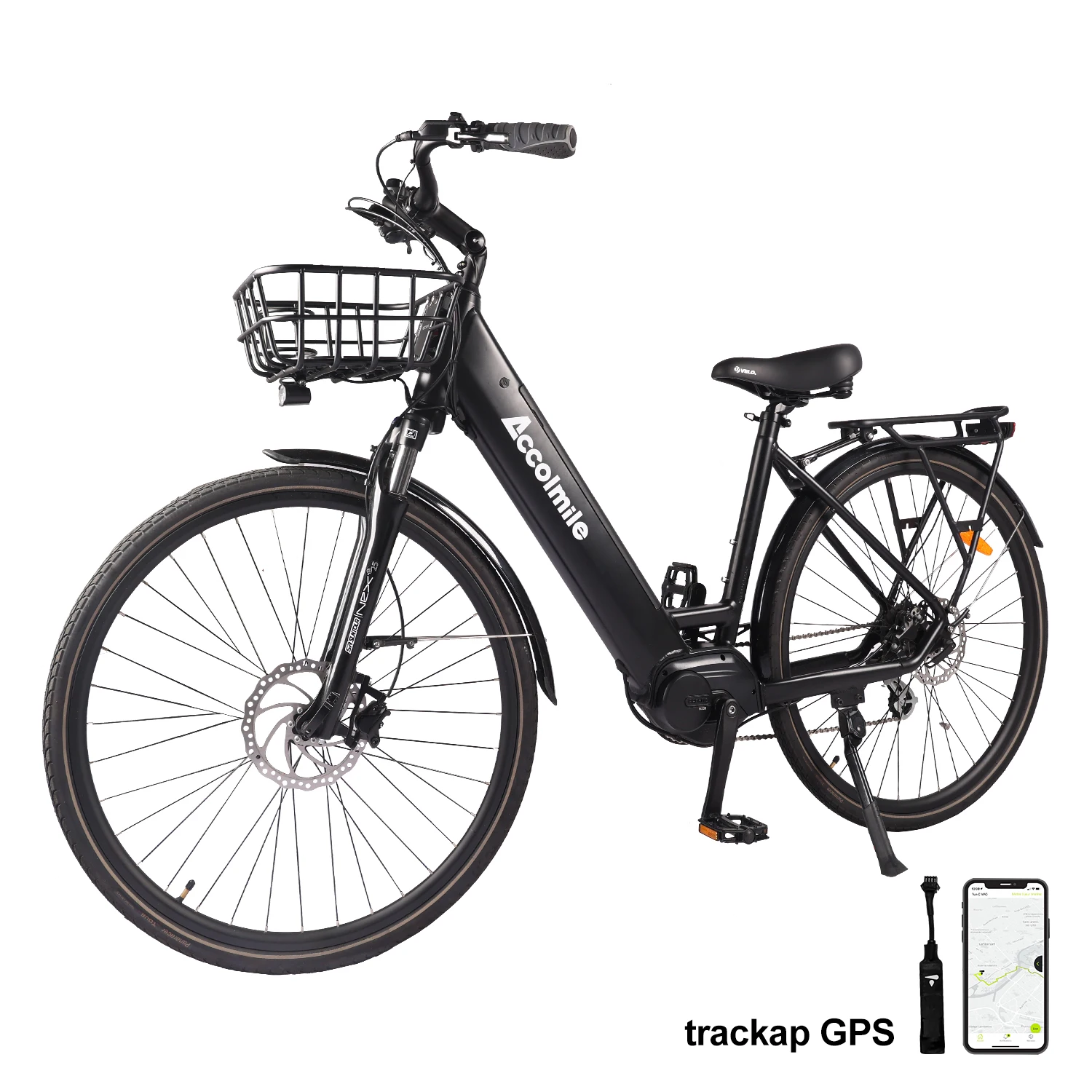 2023 Aggiornato Accolmile City Ebike Bicicletta Da Donna Urban Trekking Bici Elettrica Bafang M200 Coppia Metà Motore Adulto Pedelec