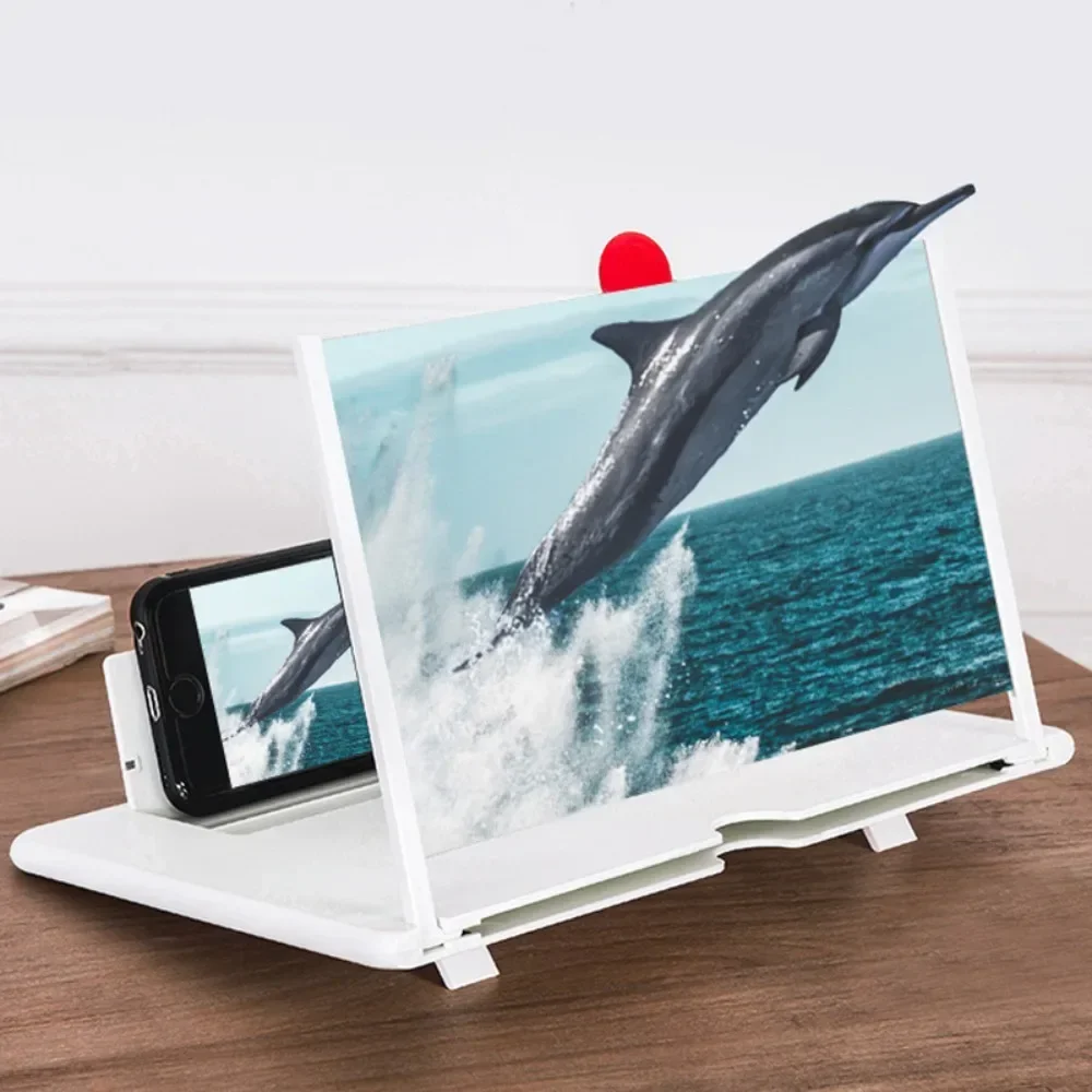 Amplificatore Per Schermo Divertente 3D Da 10-14 Pollici Telefoni Cellulari Pieghevoli Lente D'Ingrandimento Supporto Hd Staffa Per Amplificatore Vide