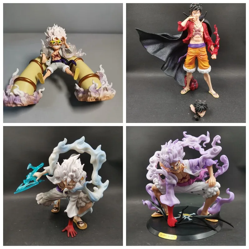 Nuovo Anime One Piece Figure Nica Nica Rufy Pirate Wang Liangchen Rufy Lightning Squat Nica Rufy Toy Regali Decorazione Della Casa