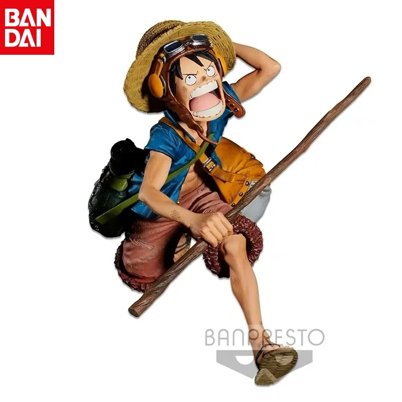 Bandai One Piece Monkey D Rufy The Chairs Series Anime Figure Anime Giapponesi Nuovissimo Modello Kids Toy Gifts Brinquedos