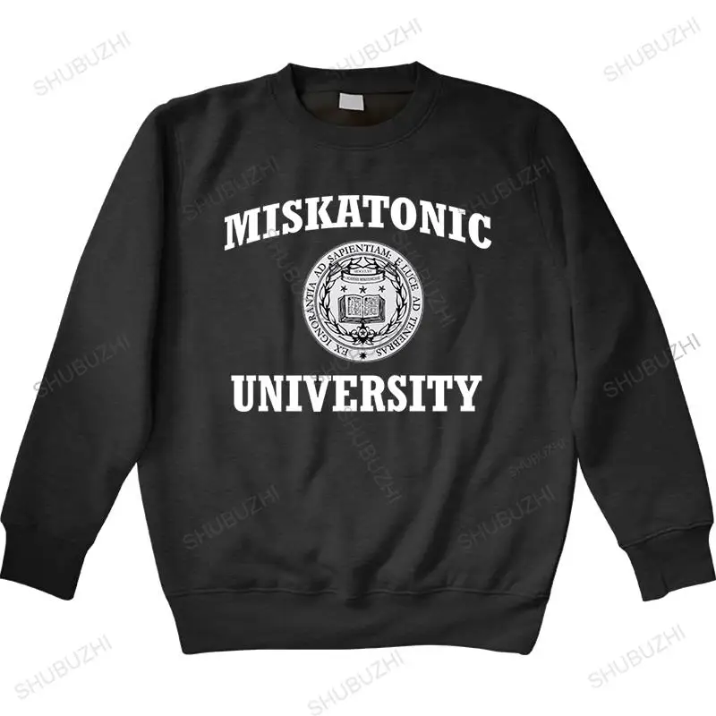 Miskatonic University Tops Hoody Men Necronomicon Call Of Cthulhu Cthulu Lovecraft Fun Premium Cotton Hoodie Hoody Graphic