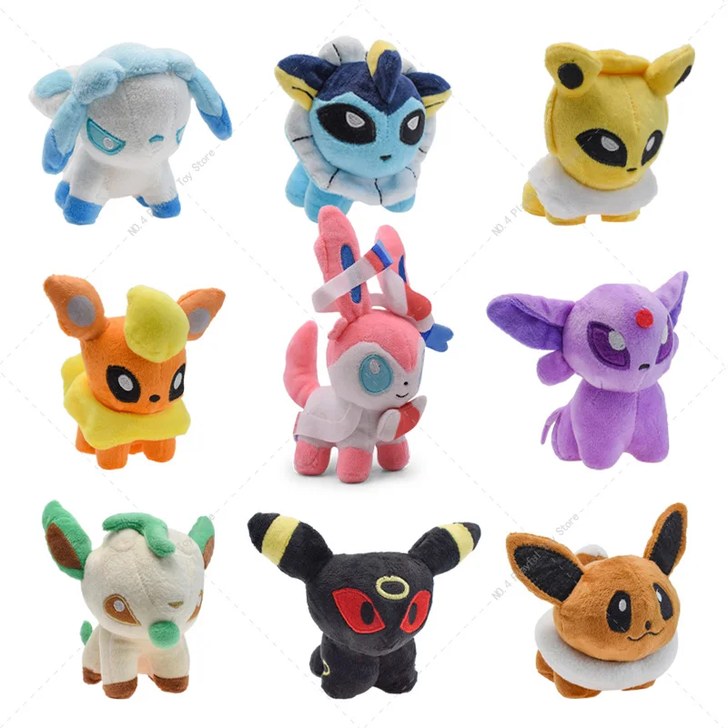 Pokemon Peluche Leafeon Glaceon Espeon Flareon Eevee Umbreon Jolteon Vaporeon Sylvion Mewtwo Articuno Mega Charizard Mini Doll Toy