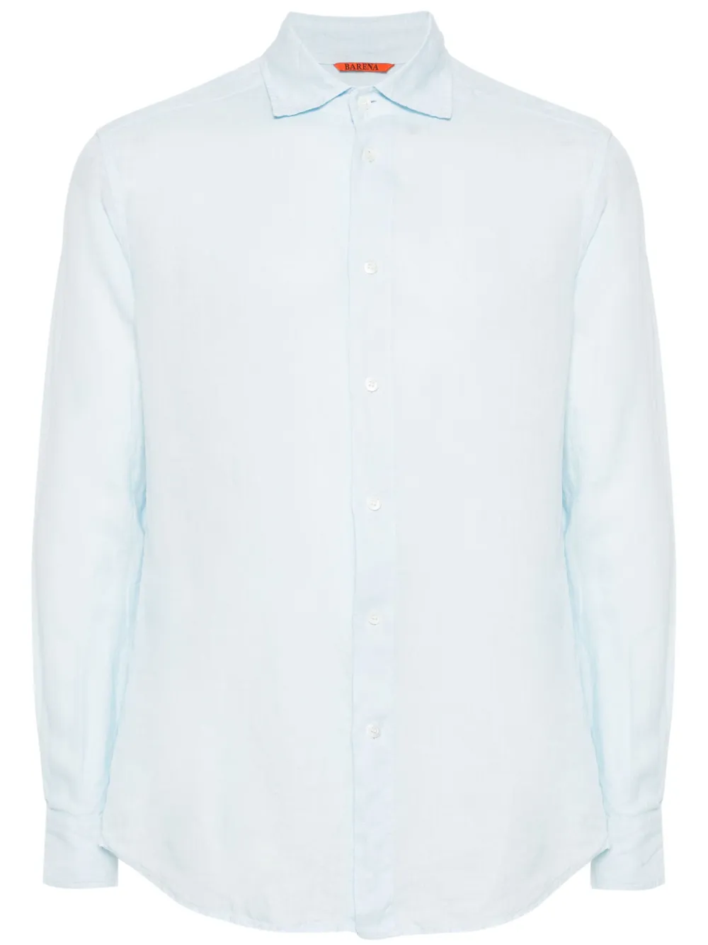 Barena long-sleeve linen shirt - Blu