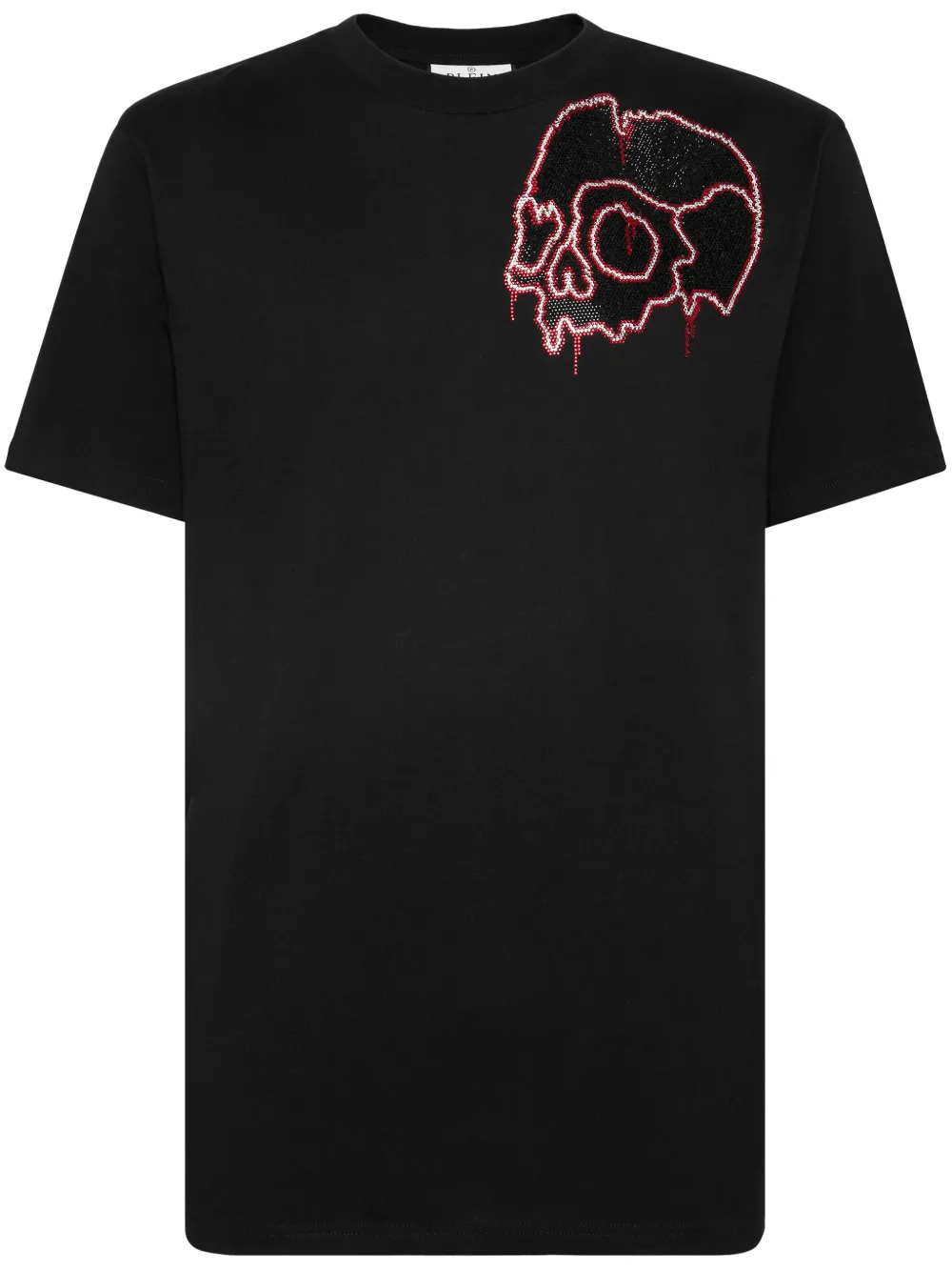 Philipp Plein rhinestone-skull cotton T-shirt - Nero