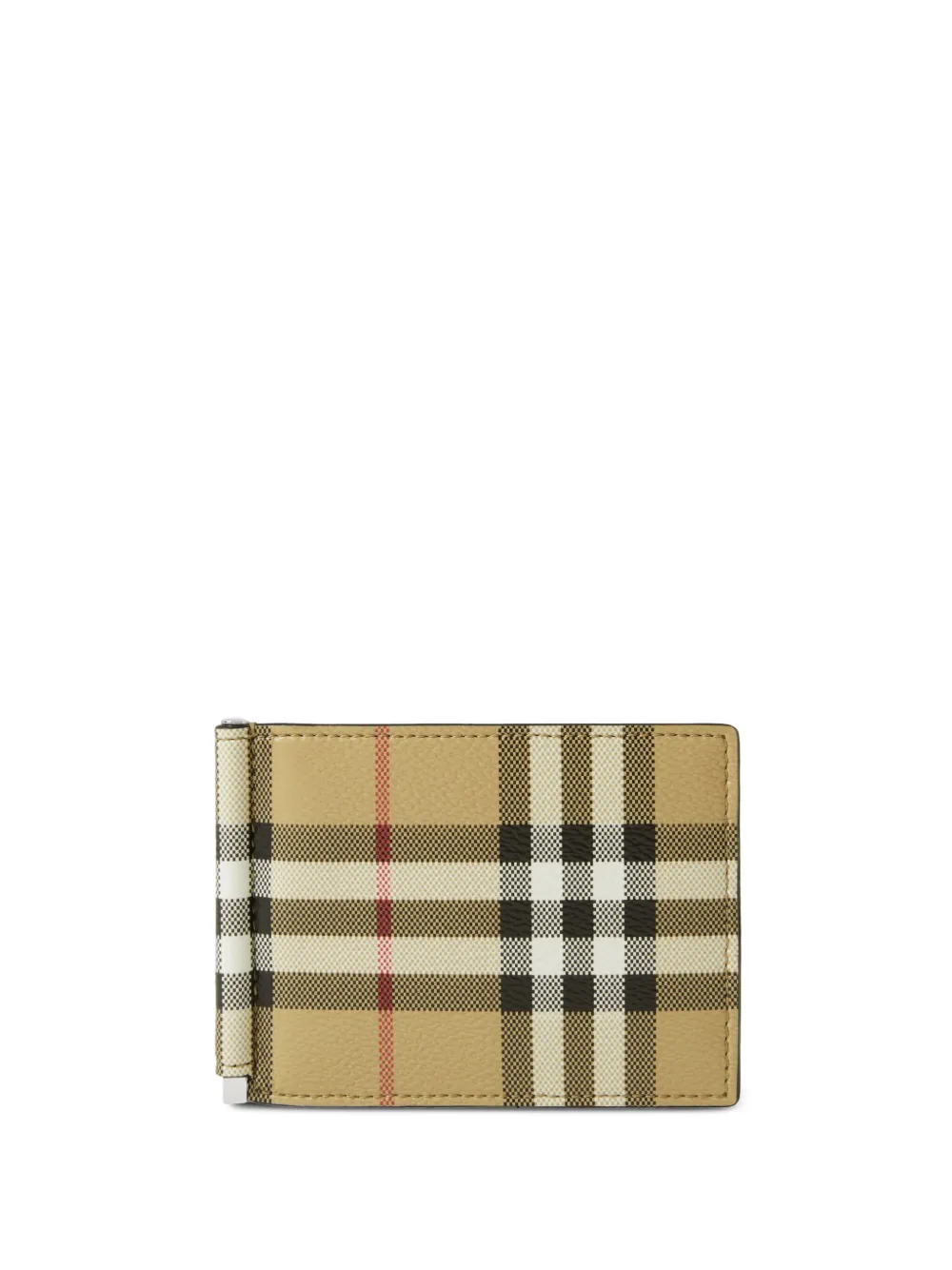 Burberry Portafoglio bi-fold a quadri - Toni neutri
