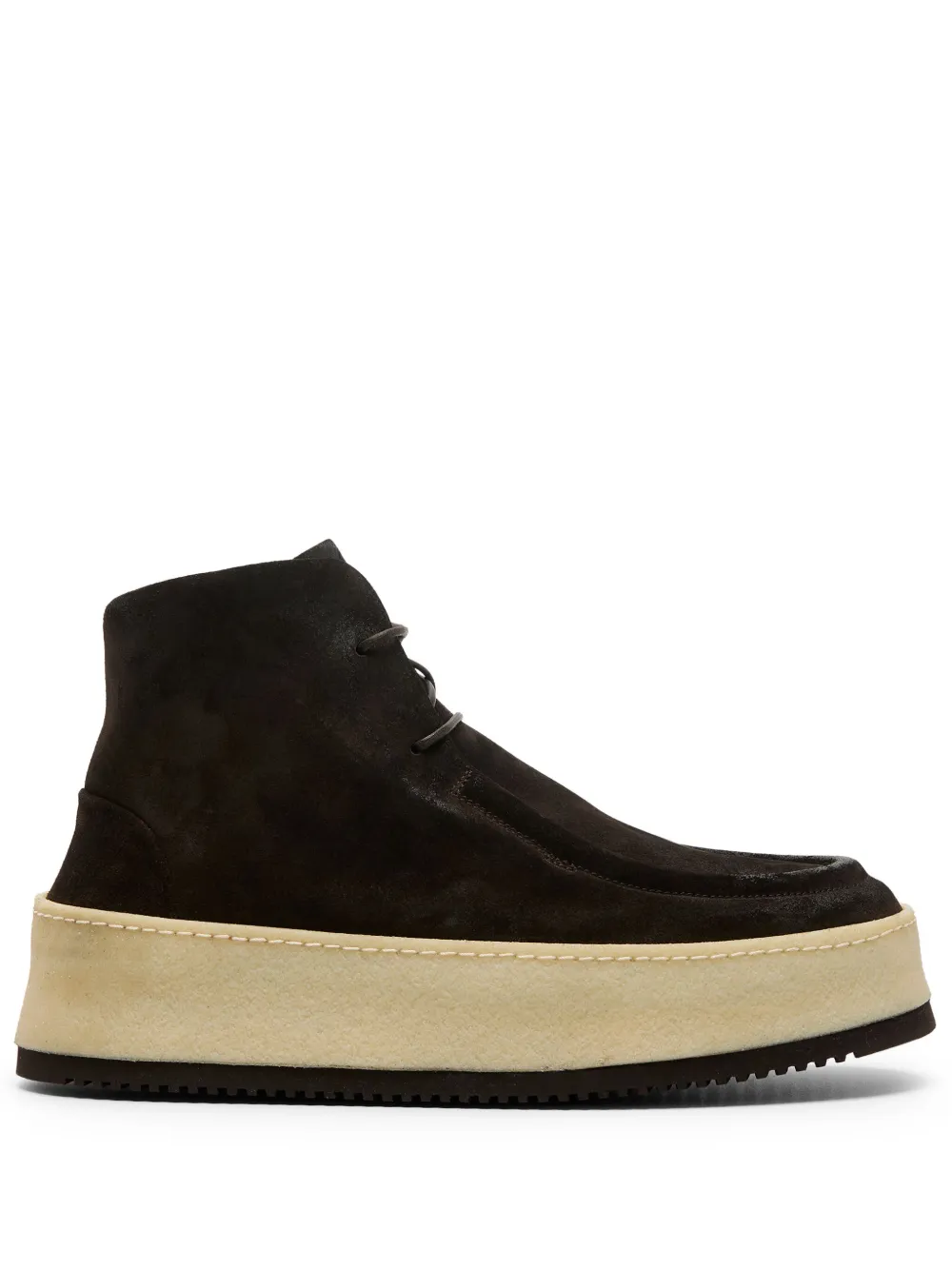 Marsèll Parapana suede platform boots - Marrone