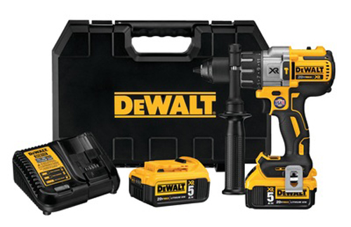 Perceuse-visseuse à percussion 18V + 2 batteries 5Ah + coffret TSTAK - DEWALT - DCD996P2-QW