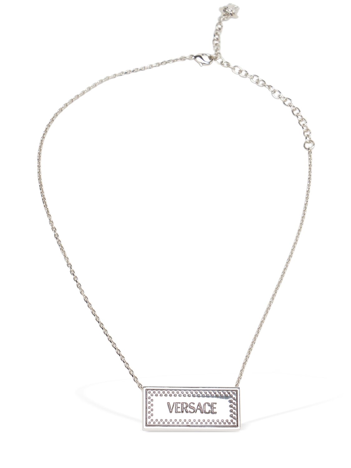 Metal Necklace Logo Plaque