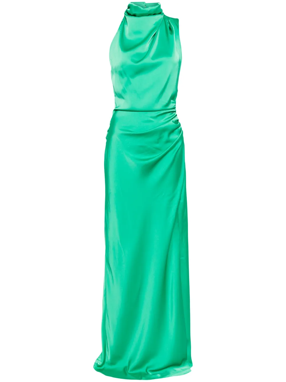 MISHA Costantina satin maxi dress - Verde