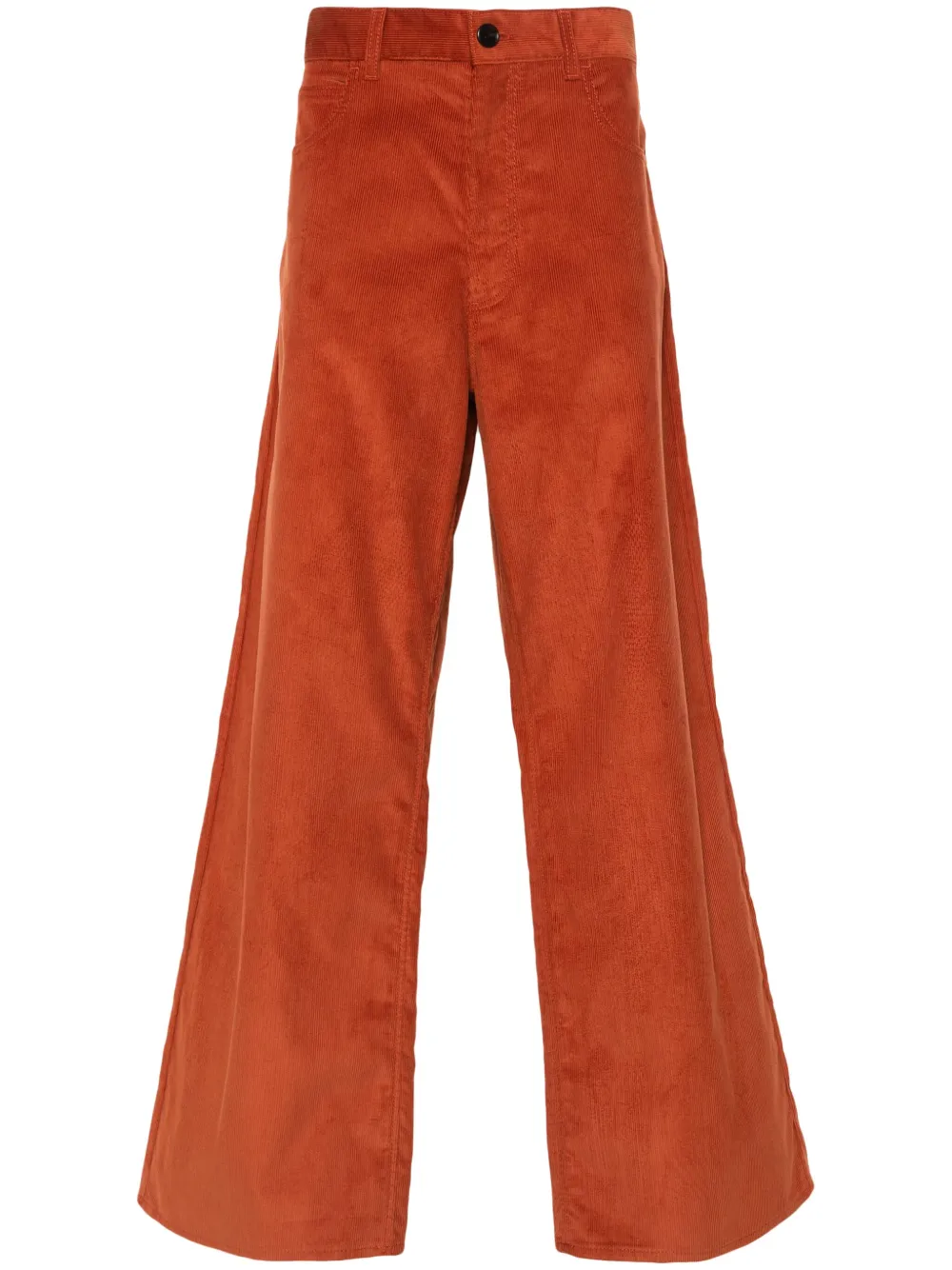 Marni flared corduroy trousers - Arancione