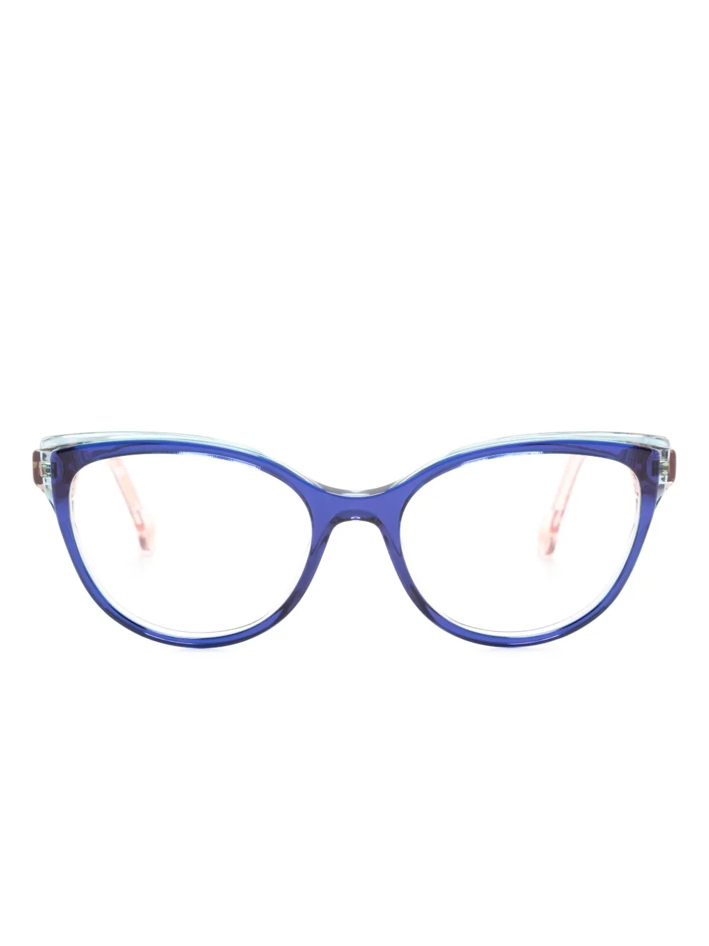 Carolina Herrera round-frame glasses - Blu