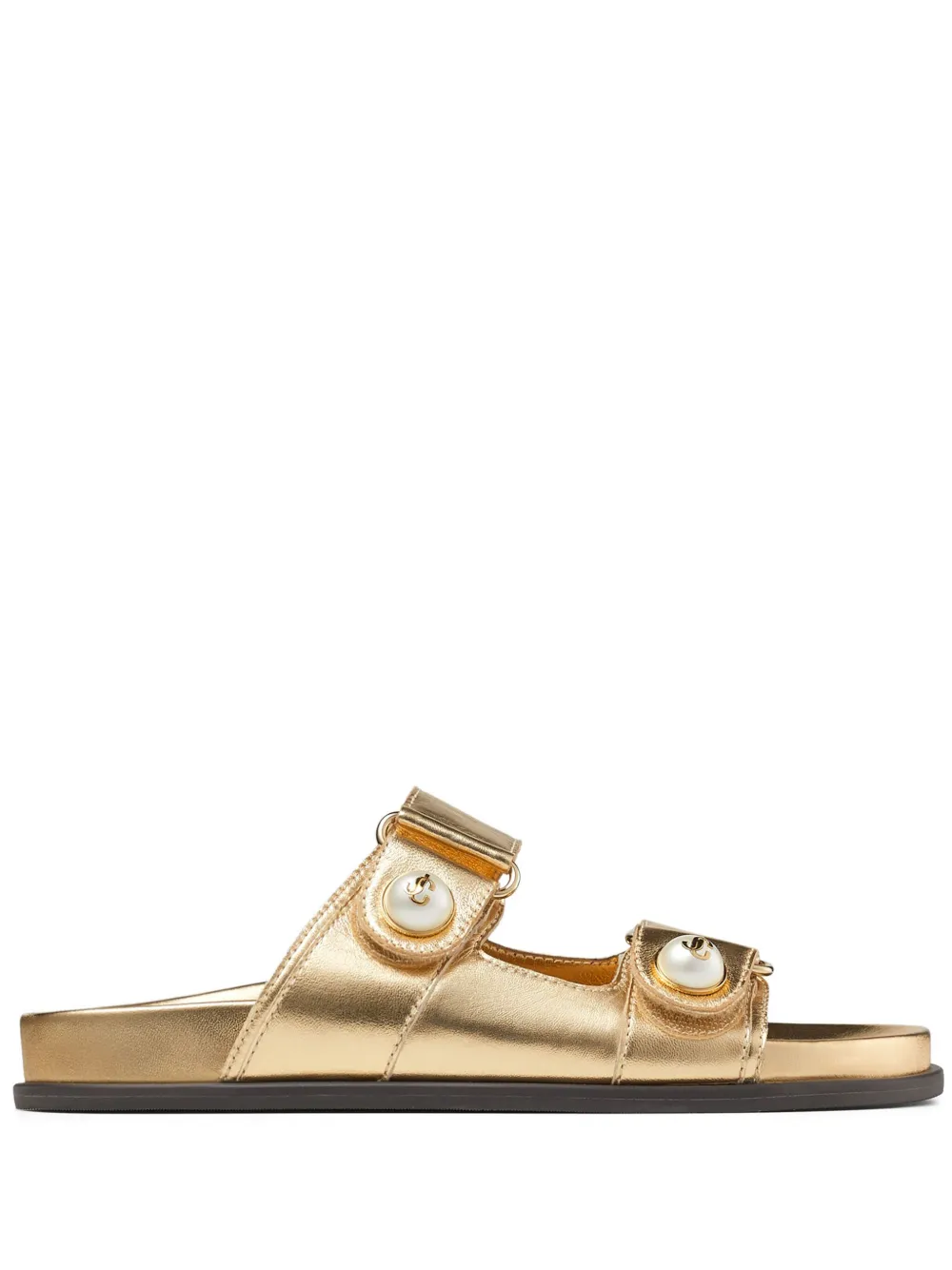 Jimmy Choo Fayence leather sandals - Oro