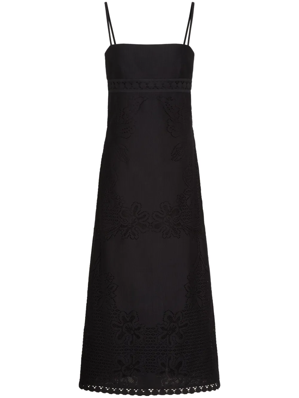 Valentino Garavani cotton midi dress - Nero