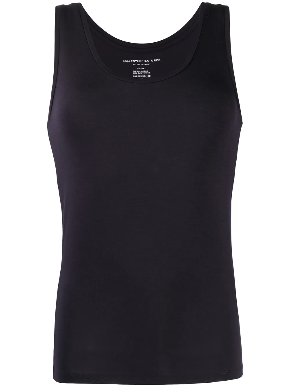 Majestic Filatures Top smanicato - Blu