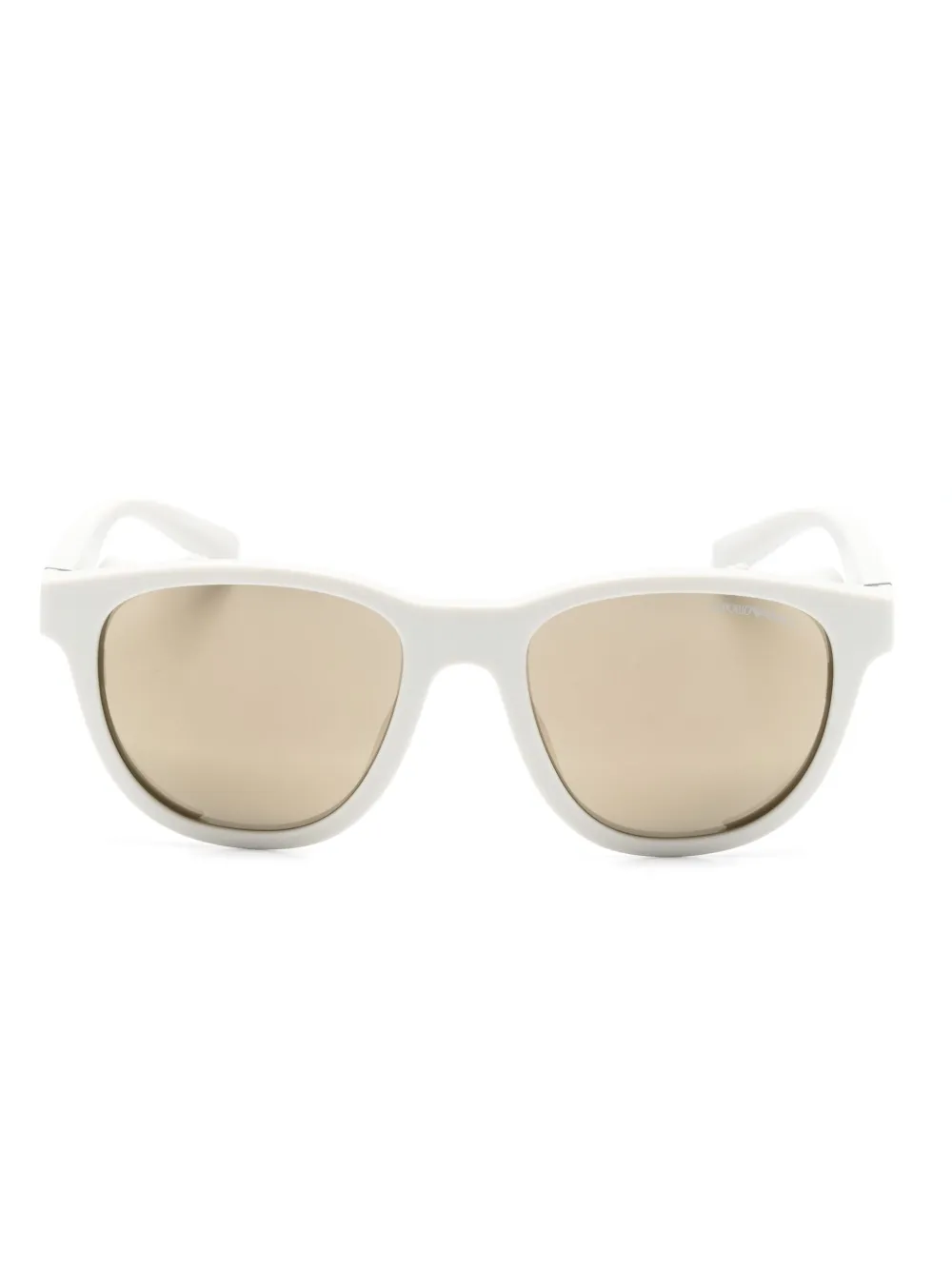 Emporio Armani oval-frame sunglasses - Bianco
