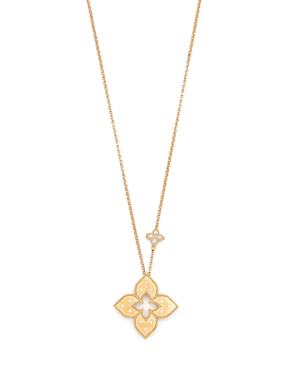 Roberto Coin 18kt rose gold Venetian Princess diamond necklace - Rosa