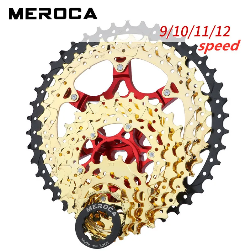 Cassetta Mtb 9 10 11 12 Velocità Cava Ultraleggera Mountain Bike Oro Ruota Libera Arrampicata Cassetta Grande