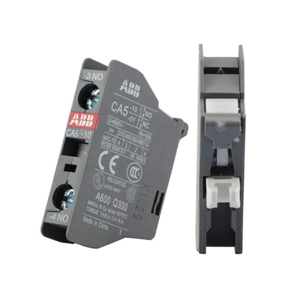 Abb Contattore Di Ca Di Contatto Ausiliario Allegato Ca5-01 1Nc Ca5-10 1No Cal5-11 1No1Nc Cal18-11 1No1Nc Modulo