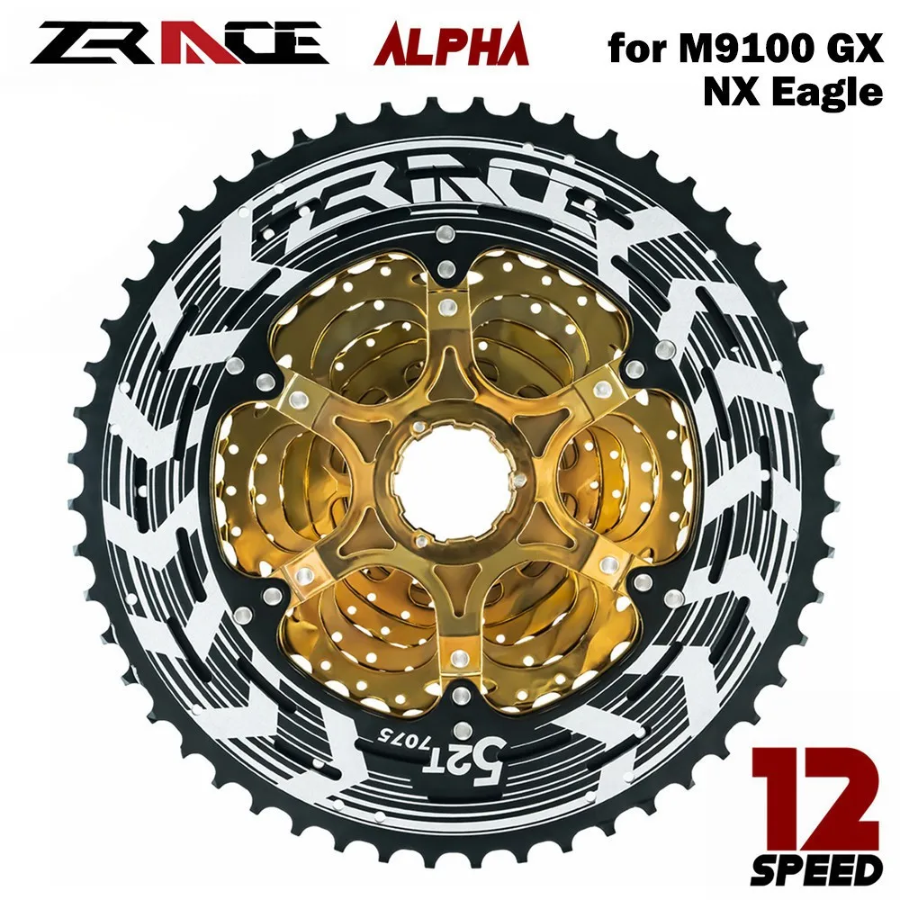 Zrace Alpha 12 S Cassetta Leggera 12 Velocità 50T / 52T Mtb Bici Ruota Libera Hardned Al7075 Mountain Bike Ruota Libera Alpha-12S