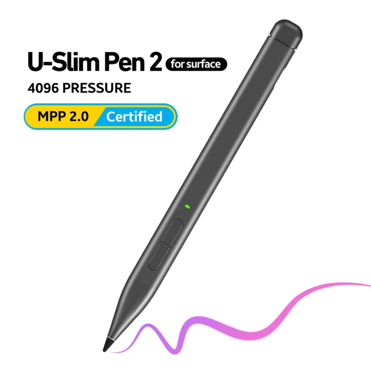 Penna Sottile 2 Per Surface Pro 8 9 4096 Palm Rejection Ink Stylus Pencil Per Surface Laptop Studio 2 Duo 2 Asus Hp Dell