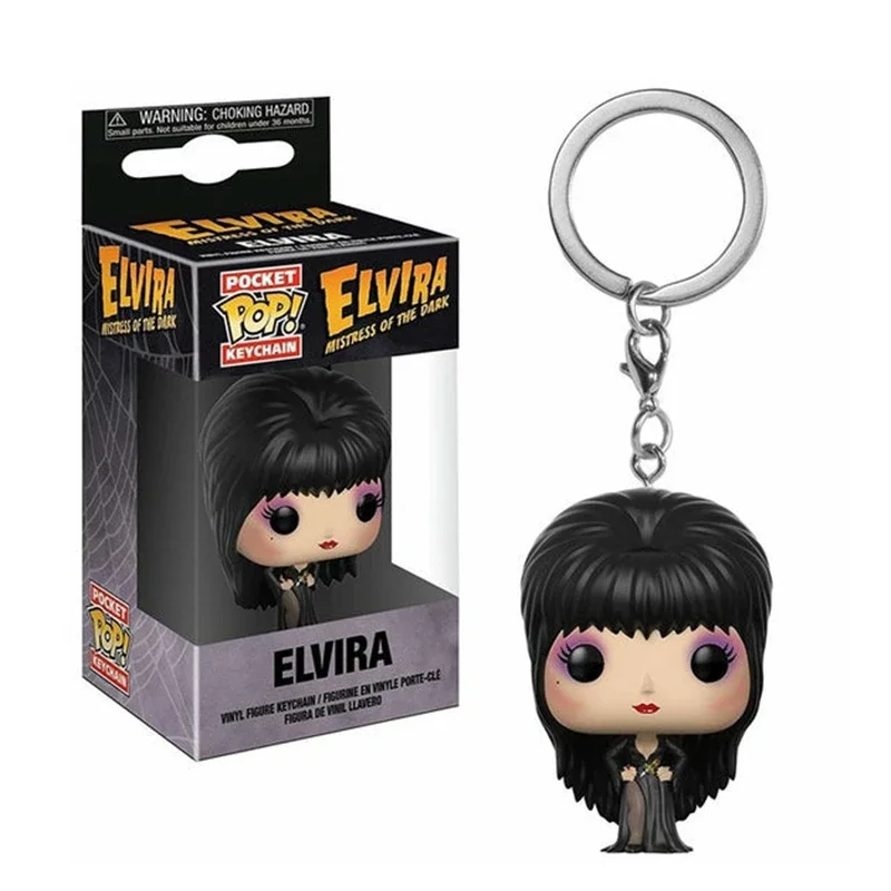 Funko Pop Elvira Tipo Ciondolo Portachiavi Anello Elvira Iliva Action Toy Figure Da Collezione Modello Giocattoli Figura In Vinile