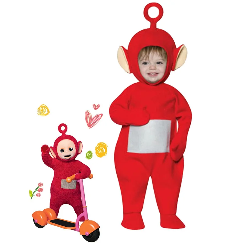 Costume Di Halloween Animato Per Bambini Teletubbies Cos Suit Doll Gioco Di Ruolo Suit Cartoon Avatar One Piece Holiday Costume Gifts