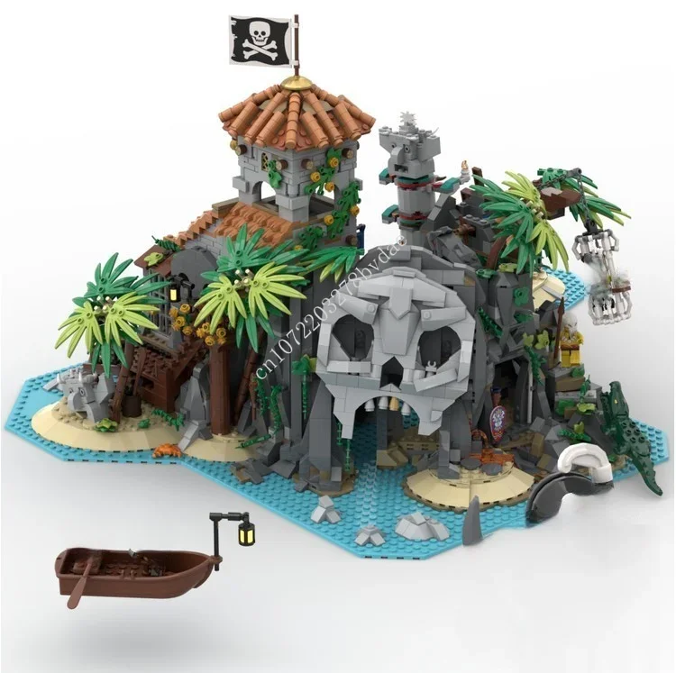 3123 Pz Treasure Island-Pirati Di Barracuda Bay Creativo Compatibile Building Block Brickchildren'S Toy Regali Di Natale