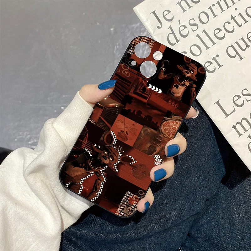 Fnaf Foxy Retro Red Cover Per Cellulare Per Iphone 11 12 13 14 Pro Max Xs Xr Max Regalo Per Ragazze Bambini Fidanzato