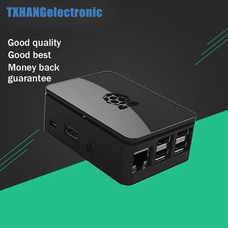 Raspberry Pi 3 Case Black Box Cover Shell Compatibile Aggiornato Per Raspberry Pi 3, 2 & B + Nuovo