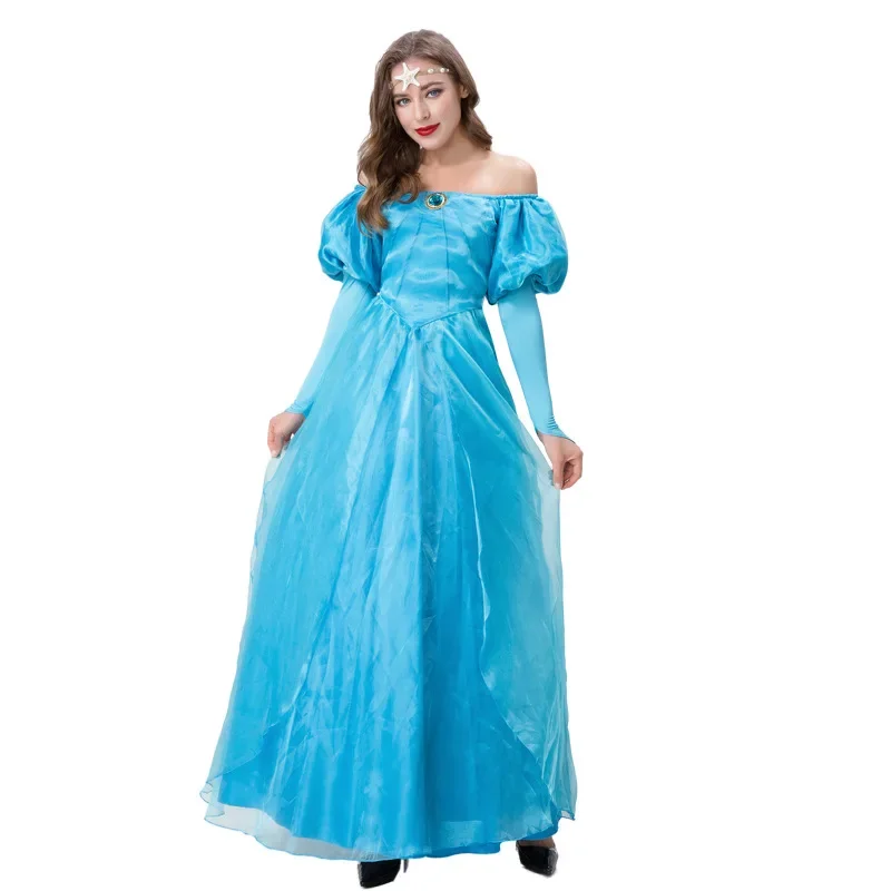 Halloween Adult Cenerentola Princess Cosplay Fancy Dress Masquerade Costume