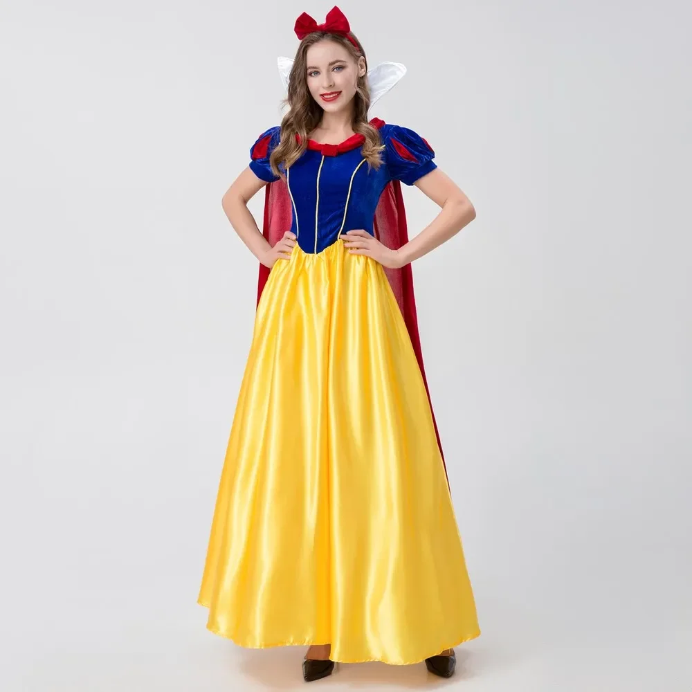 Adulto Anime Cosplay Costume Di Cenerentola Biancaneve Principessa Fancy Dress Halloween Cartoon Fiaba Regina Stage Party Clothes