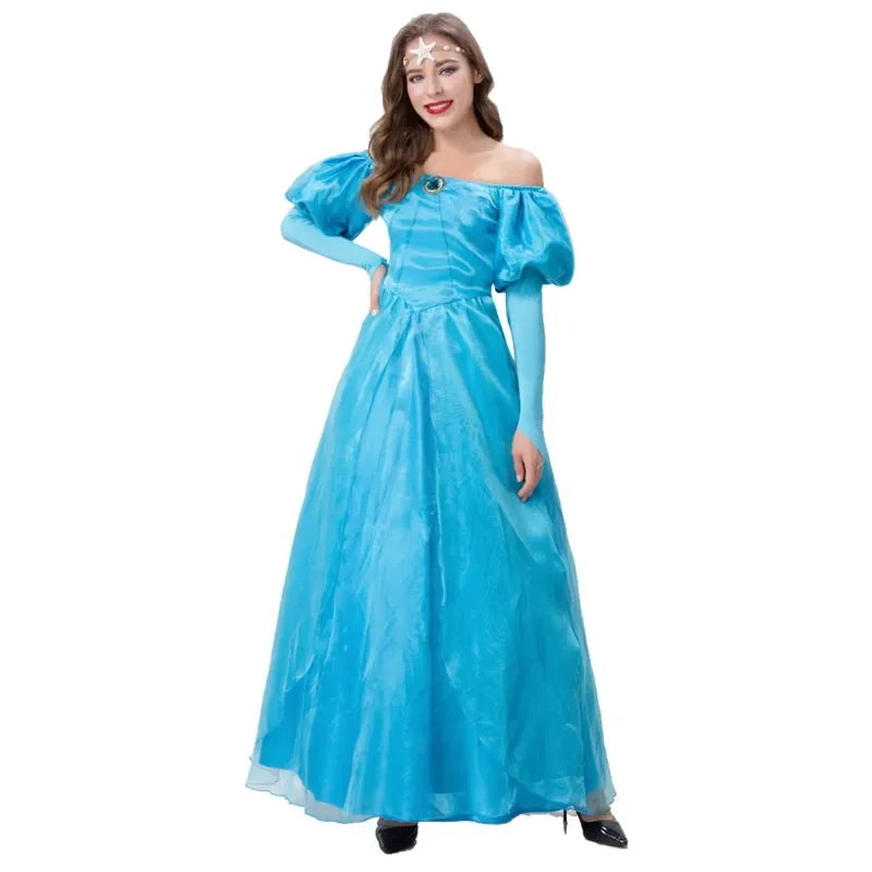 Fiaba Cenerentola Cissie Princess Costume Carnival Halloween Fantasia Cosplay Ice Queen Party Dress