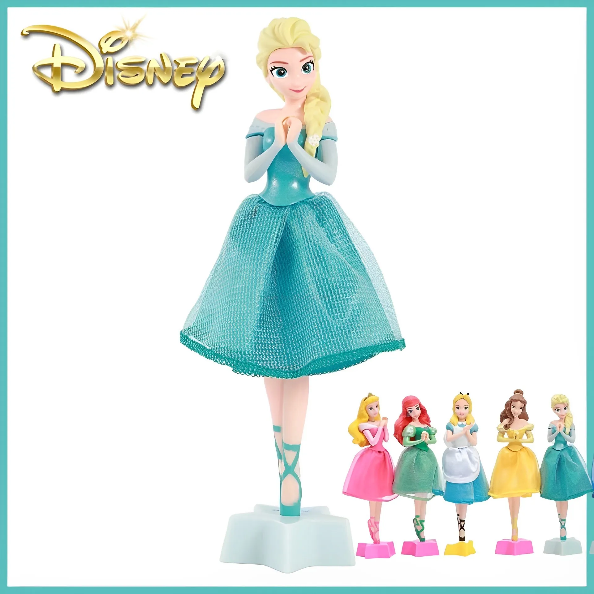 Disney Princess Bella Elsa Anna Cenerentola Luxury Pen Aurora Kawaii Cartoon Stereo Roller Pen Cute Novità Pens 0.5Mm Regalo