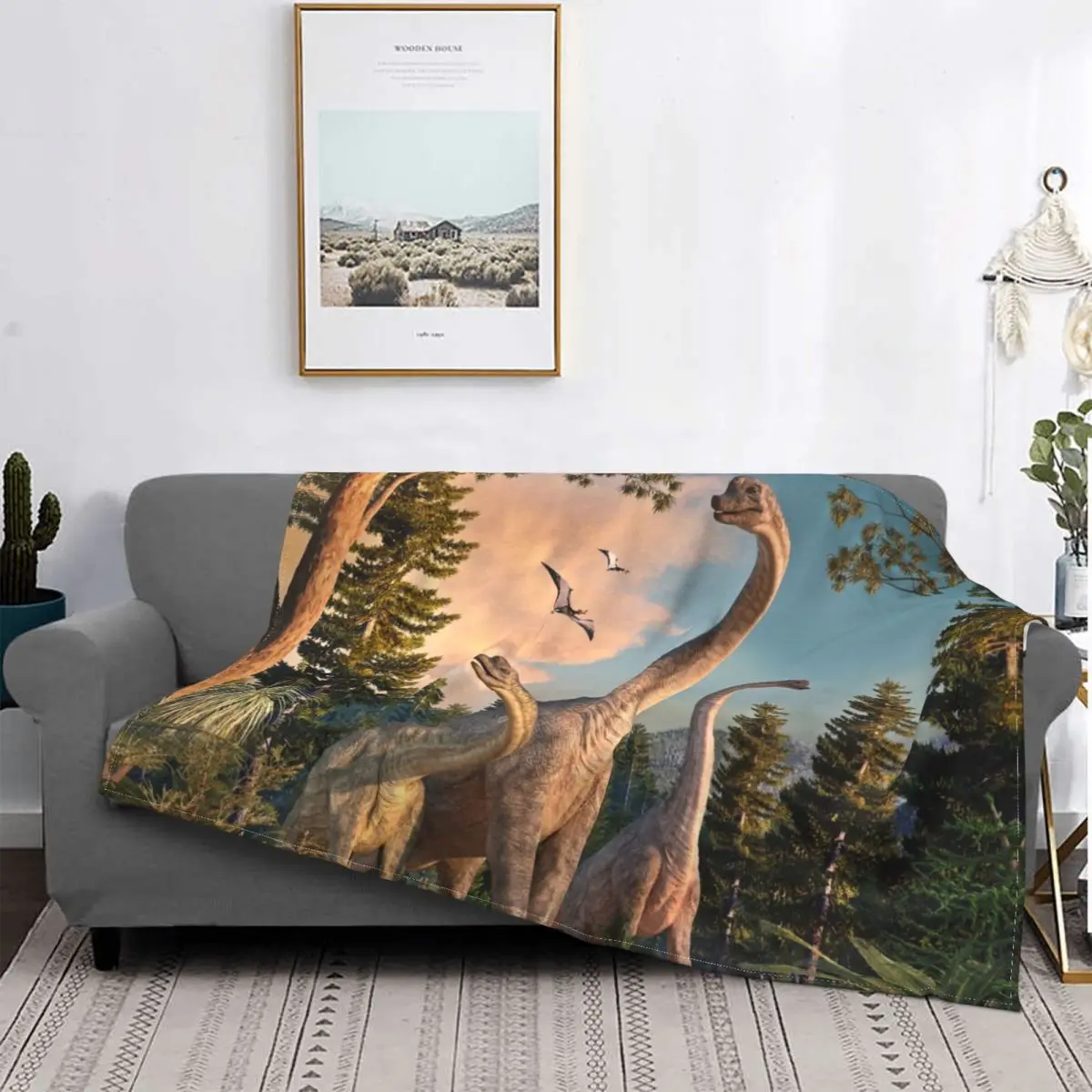 Brachiosaurus Decke Fleece Dekoration Dinosaurier Tier Tragbare Wume Decke Fuum R Bett Outdoor Teppich Struck