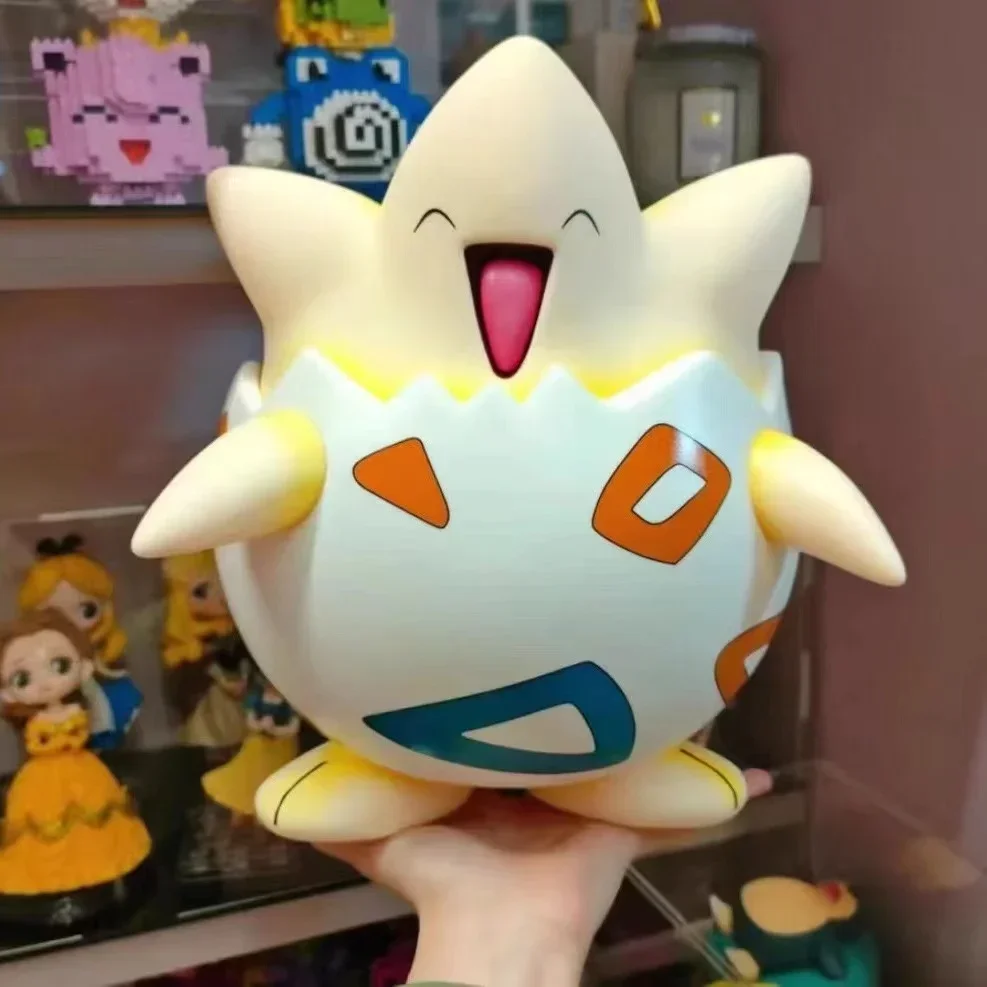 Pokemon 1:1 Anime Figure 24.5Cm Togepi Big Kawaii Manga Figma Action Figure Doll Model Ornament Statue Figurine Da Collezione Toy