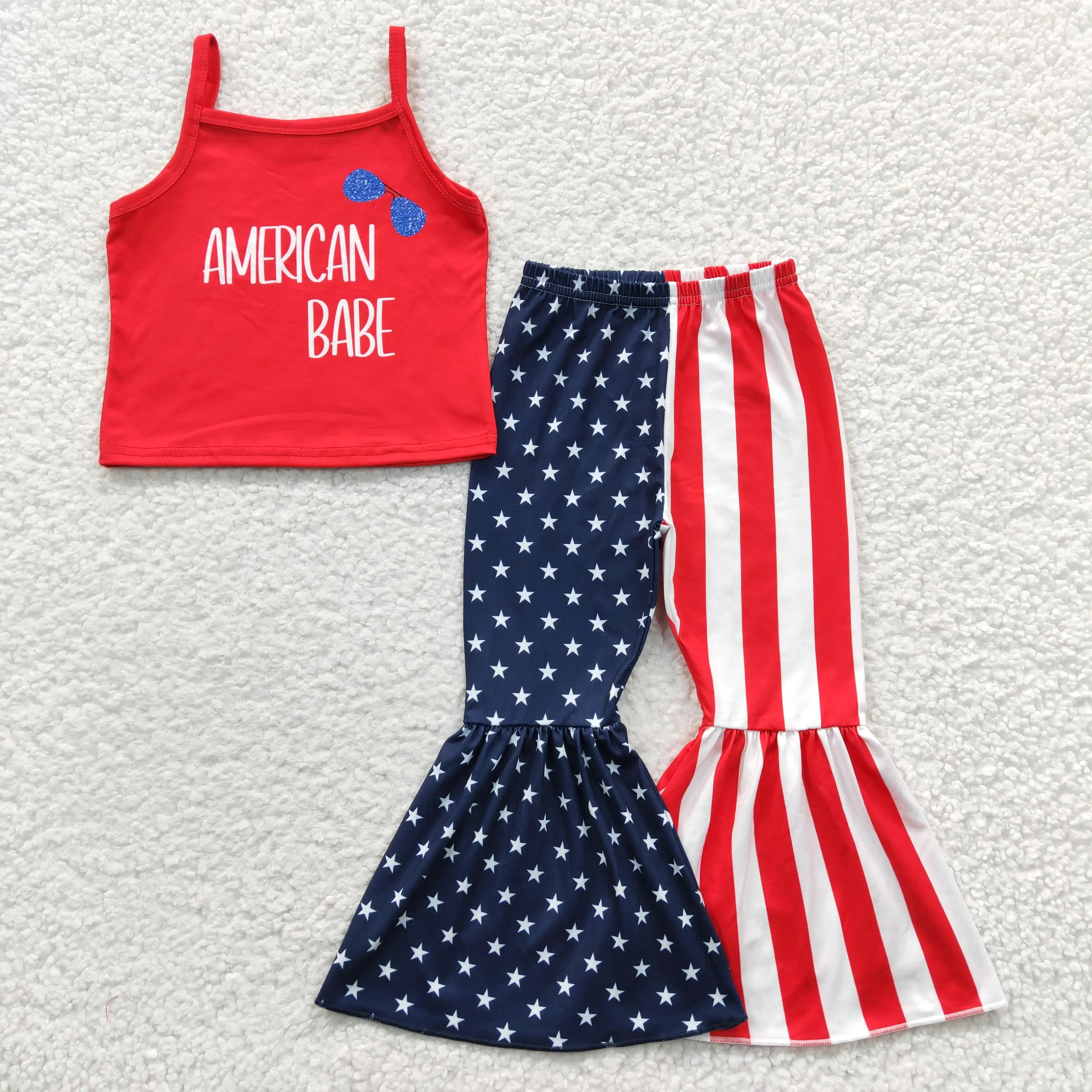 Alta Qualità 4 Luglio Born Free Outfits Toddler Girls Clothing Sets Baby And Kids Clothes Sets