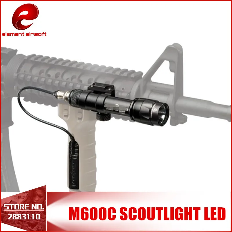 Element Airsoft Arma Tactical Sf M600C Scout Light 366Lumen Led Tactical Rifle Flashlight Softair M600 20Mm Rail Mount Ex072