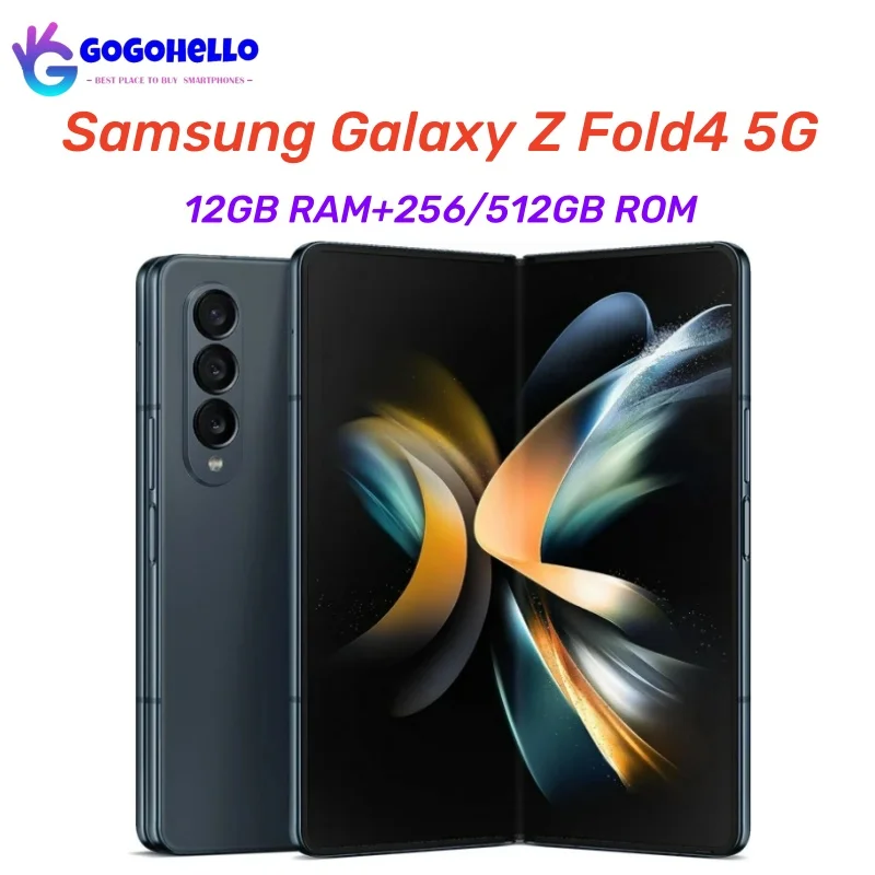 Originale Samsung Galaxy Z Fold 4 Fold4 5G F936 7.6 "Amoled 12Gb Ram 256/512Gb Rom Snapdragon Nfc 95% Nuovo Telefono Cellulare Sbloccato