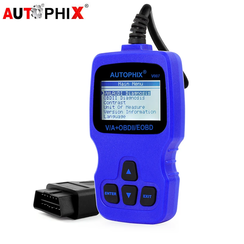 Autophix V007 Obd2 Scanner Strumento Diagnostico Per Auto Per Golf 4 // 5/6/7 Per Audi Skoda Seat Code Reader Controllo Motore Airbag Ripristino Olio