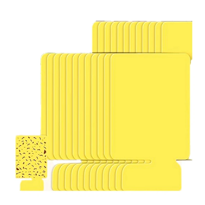 24Pcs Indoor Plug-In Fly Trap Refill Glue Cards Non Tossico Flying Insect Catcher Kit Di Ricarica Per Trappola Appiccicosa Su Entrambi I Lati