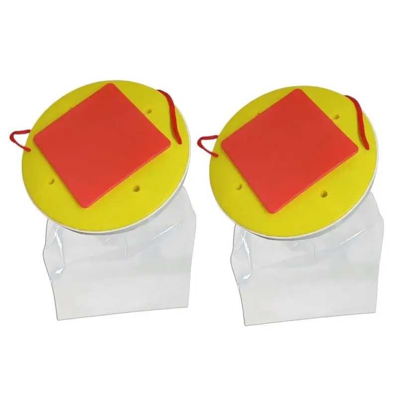 Fly Bag Trap Fly Cage Fly Trap 2 Pack Outdoor Ranch Fly Trap Con Fly Attractant Lures Fly Trappole Gabbie Horse Fly Catcher Mosche