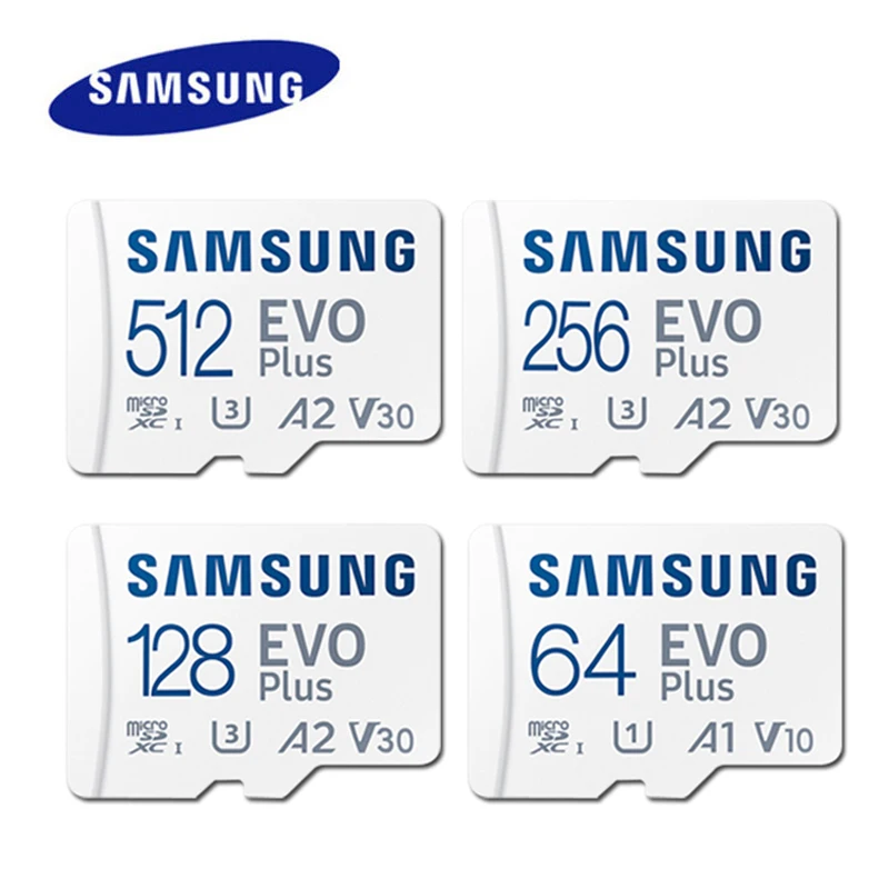 Scheda Micro Sd Samsung Originale Scheda Di Memoria Classe 10 Da 128Gb Evo + Evo Plus Microsd 32Gb 64Gb 256Gb 512Gb Scheda Tf Cartao De Memoria