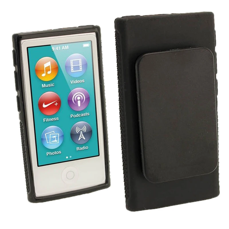Custodia In Silicone Tpu Ibrido 30Pcs Per Apple Ipod Nano 7 Custodie Protettive 7A Generazione Nano7 7G Cover Coques Fundas Con Clip Da Cintura