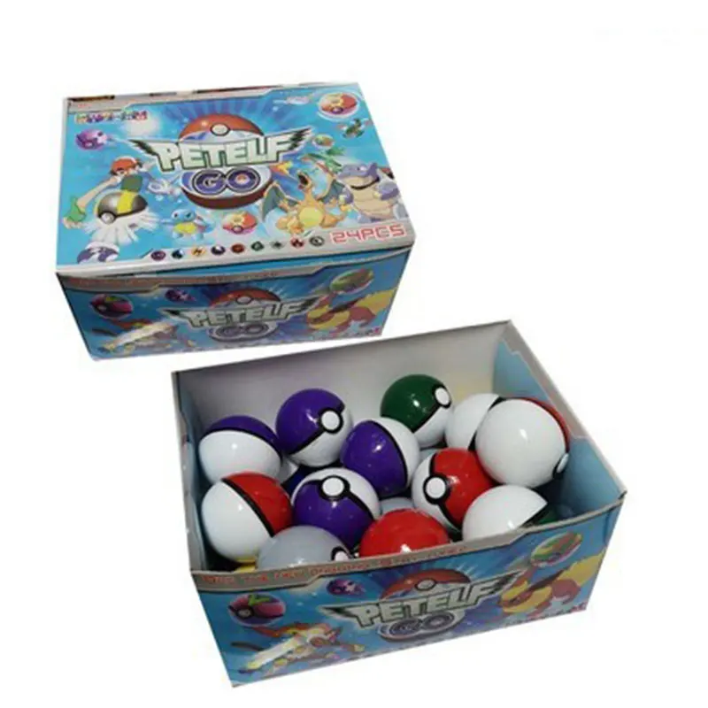 5 Cm 24 Pz/Set Pokemon Figure Cartoon Pet Elf Ball Pokeball Lot Modello Creativo Anime Toy Master Ball Regalo Di Compleanno Per Bambini
